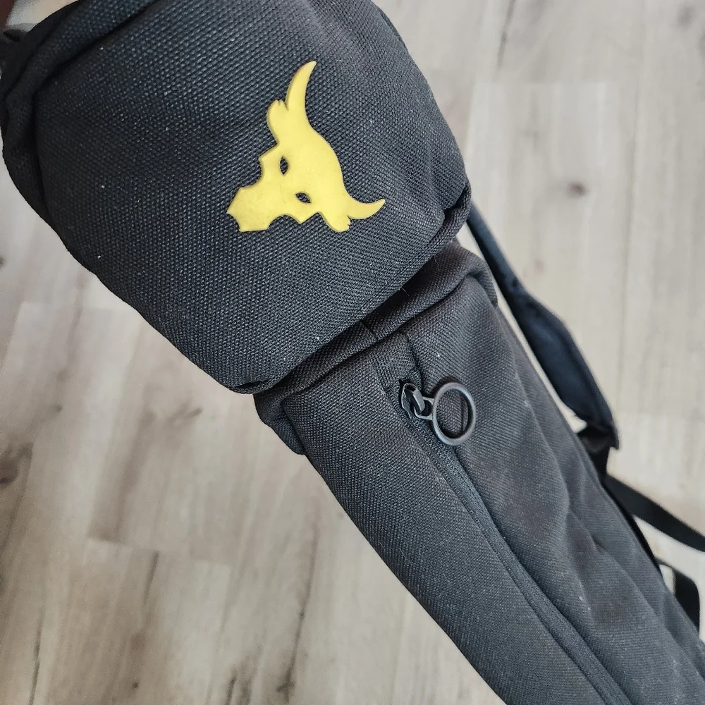 Under Armour UA Project Rock  Backpack Black Gold  1376459 002